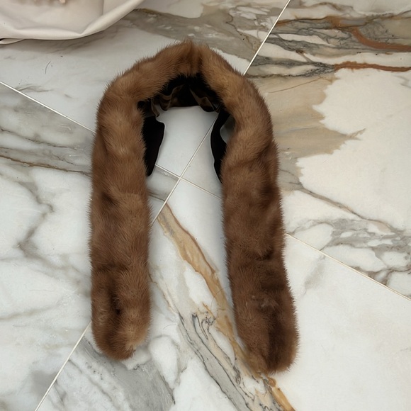 Genuine mink fur collar - Picture 7 of 9